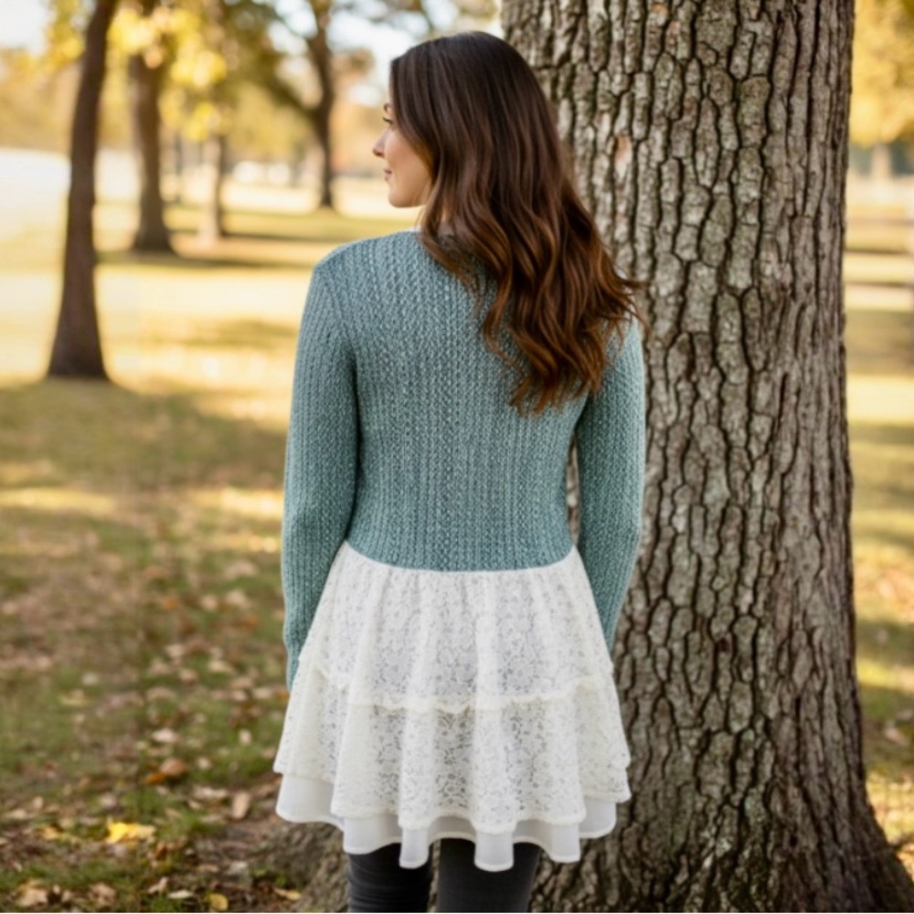 club+ willoghby Hi-Low Sweater By Anthropologie - Picture 4 of 9